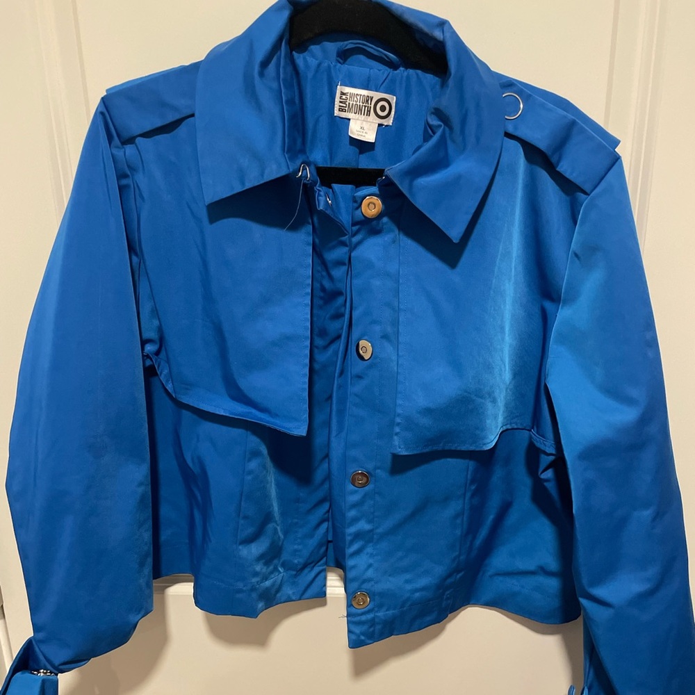 Beautiful Blue Utility Jacket - image 1